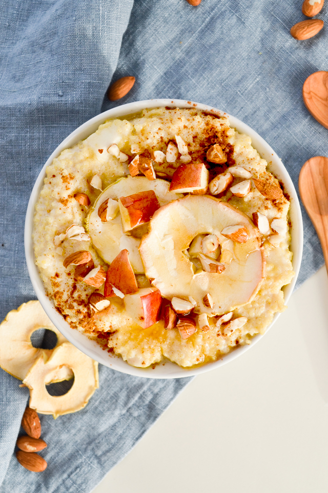 Apple millet porridge