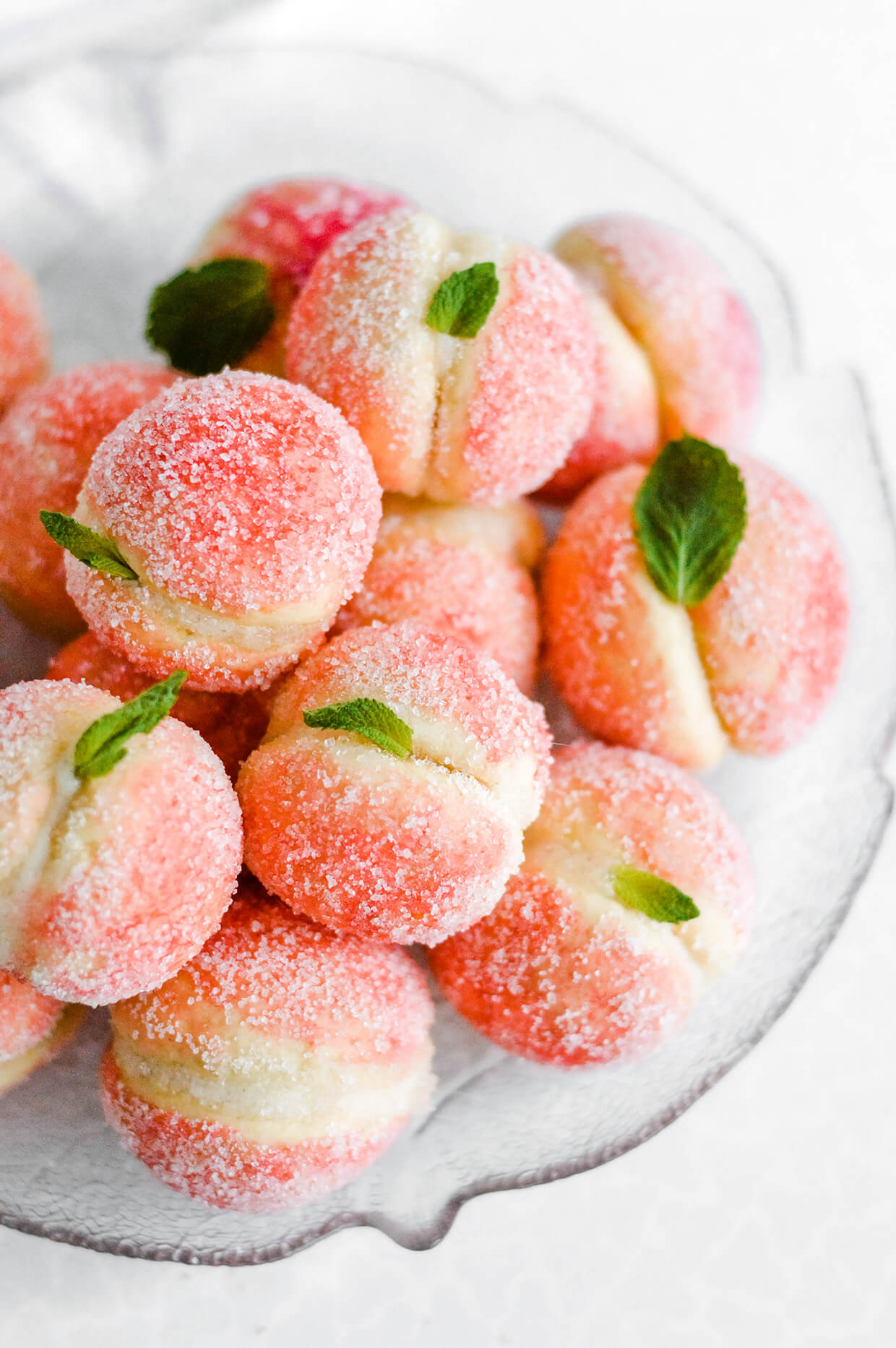 Orange infused sweet ricotta peach cookies 