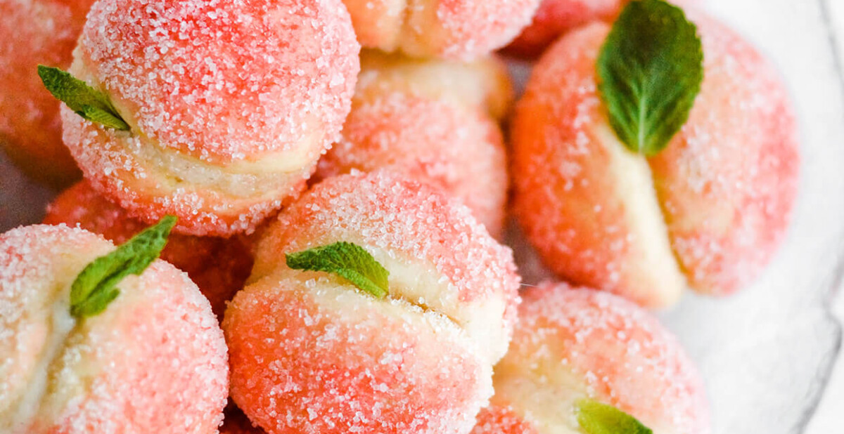 orange infused ricotta peach cookies