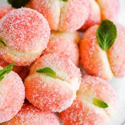 orange infused ricotta peach cookies
