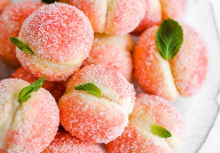 orange infused ricotta peach cookies