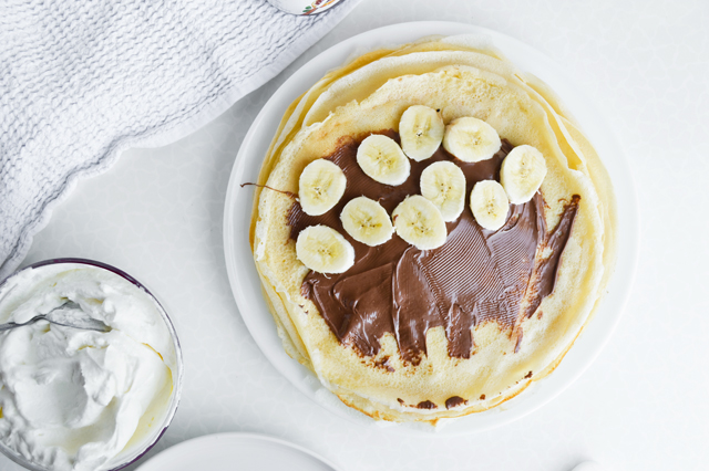 Easiest Homemade Banana-Nutella Crepe Recipe — Eat This Not That