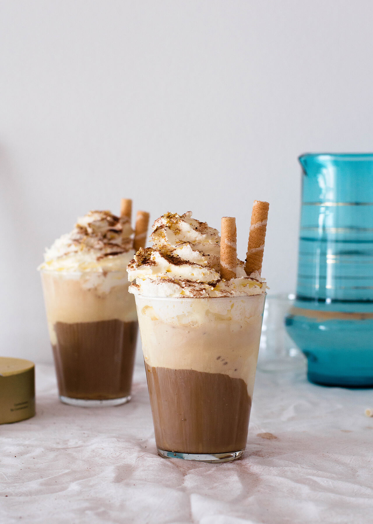 Ice cream iced coffee with whipped cream is a classic summer treat that every coffee lover adores. 