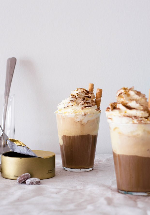 ice cream coffee with cream