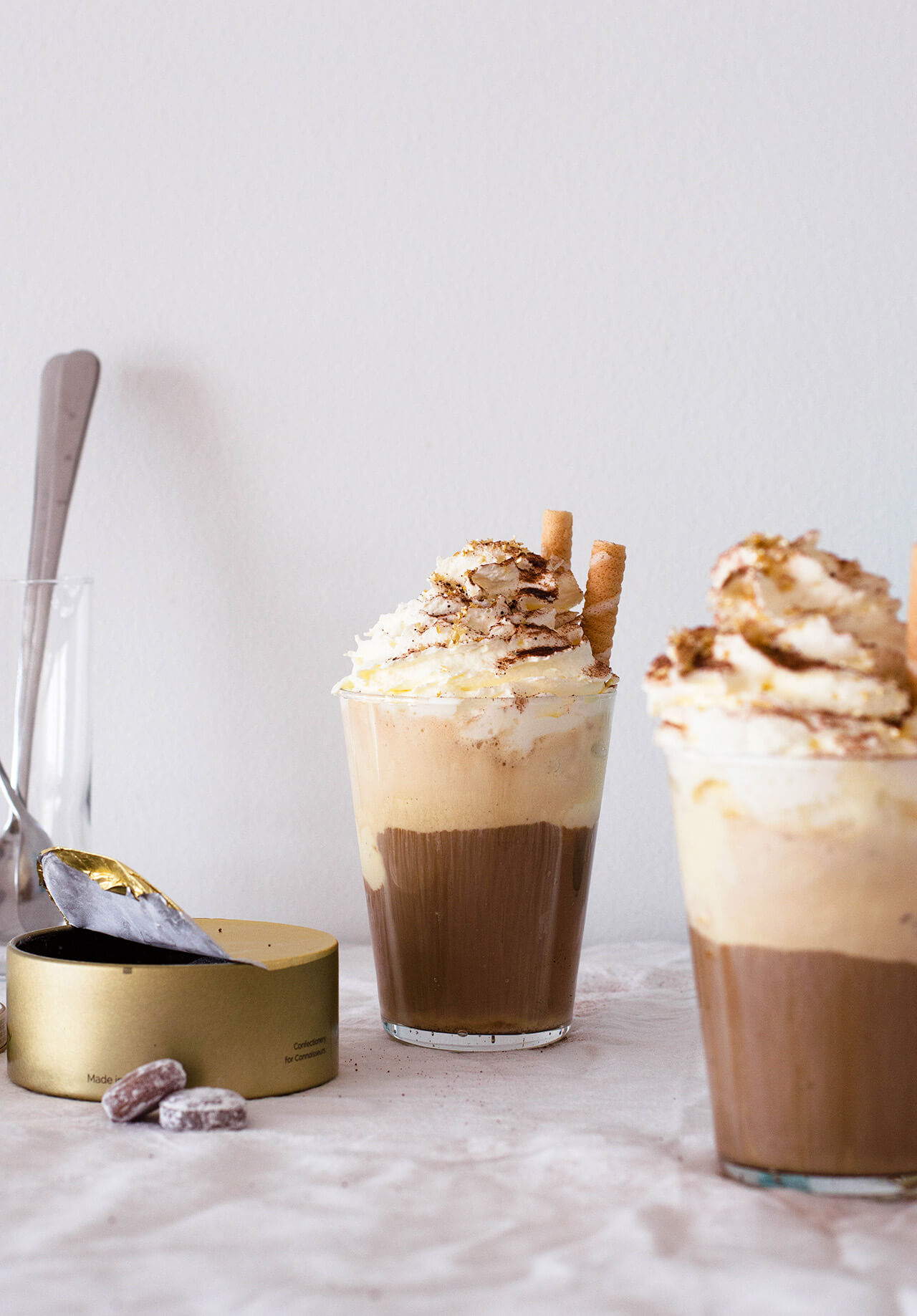 Ice cream iced coffee with whipped cream is a classic summer treat that every coffee lover adores. 