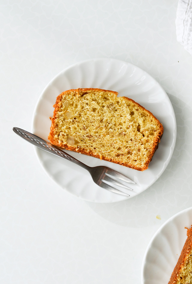  orange banana bread slice
