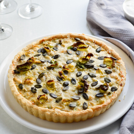 leek brussels sprout quiche