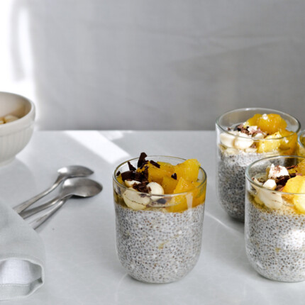 banana coconut chia pudding