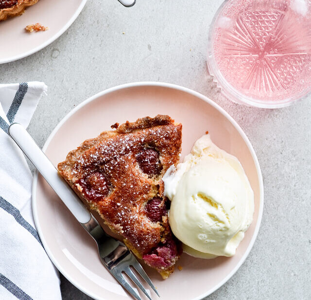 cherry frangipane tart