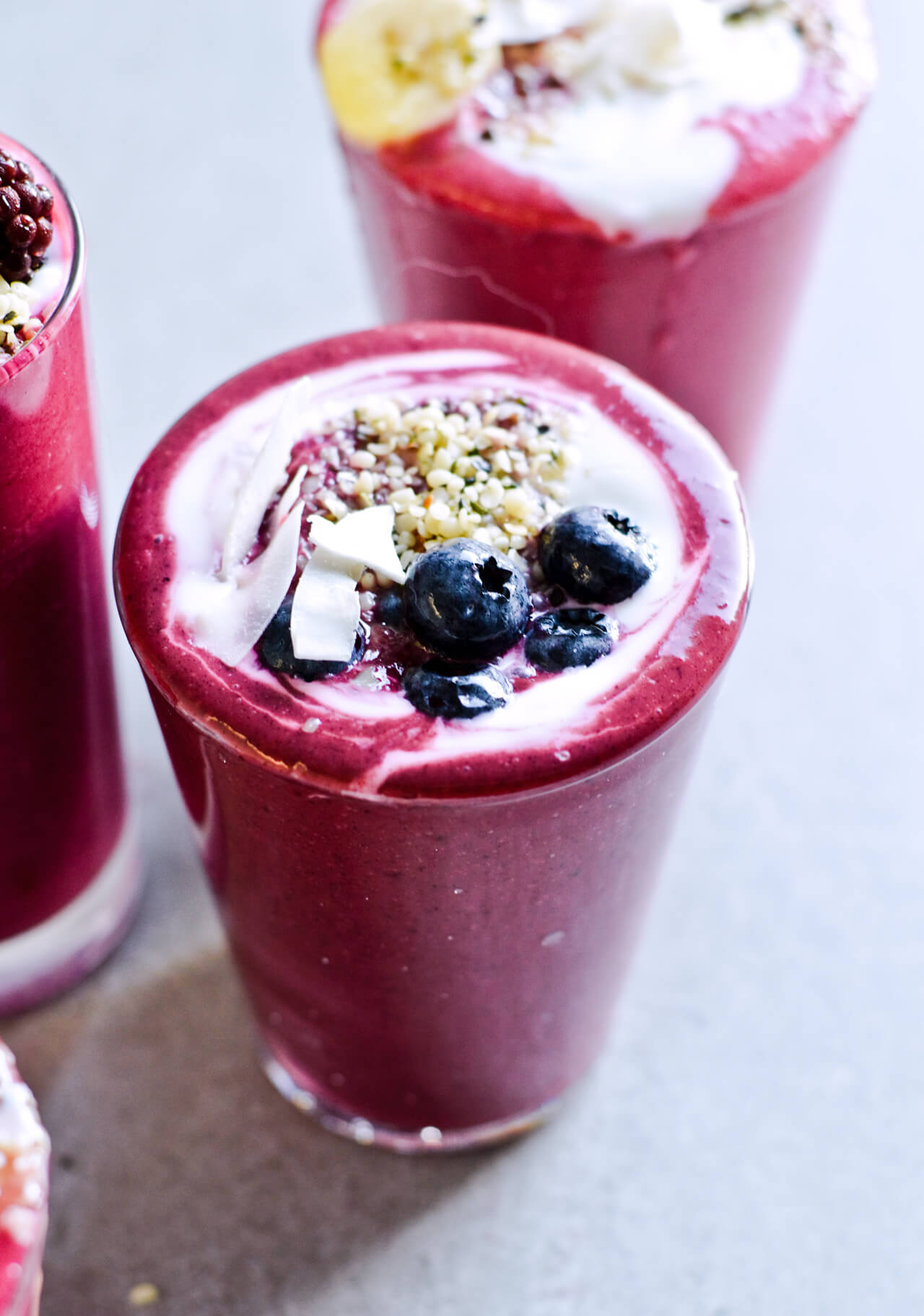 Avocado citrus berry beet smoothie - 3 recipes - aren't just pretty but are really healthy too! Purify and detox your body and start the day the vibrant way. Great breakfast or snack option. | @mitzyathome sugarsalted.com