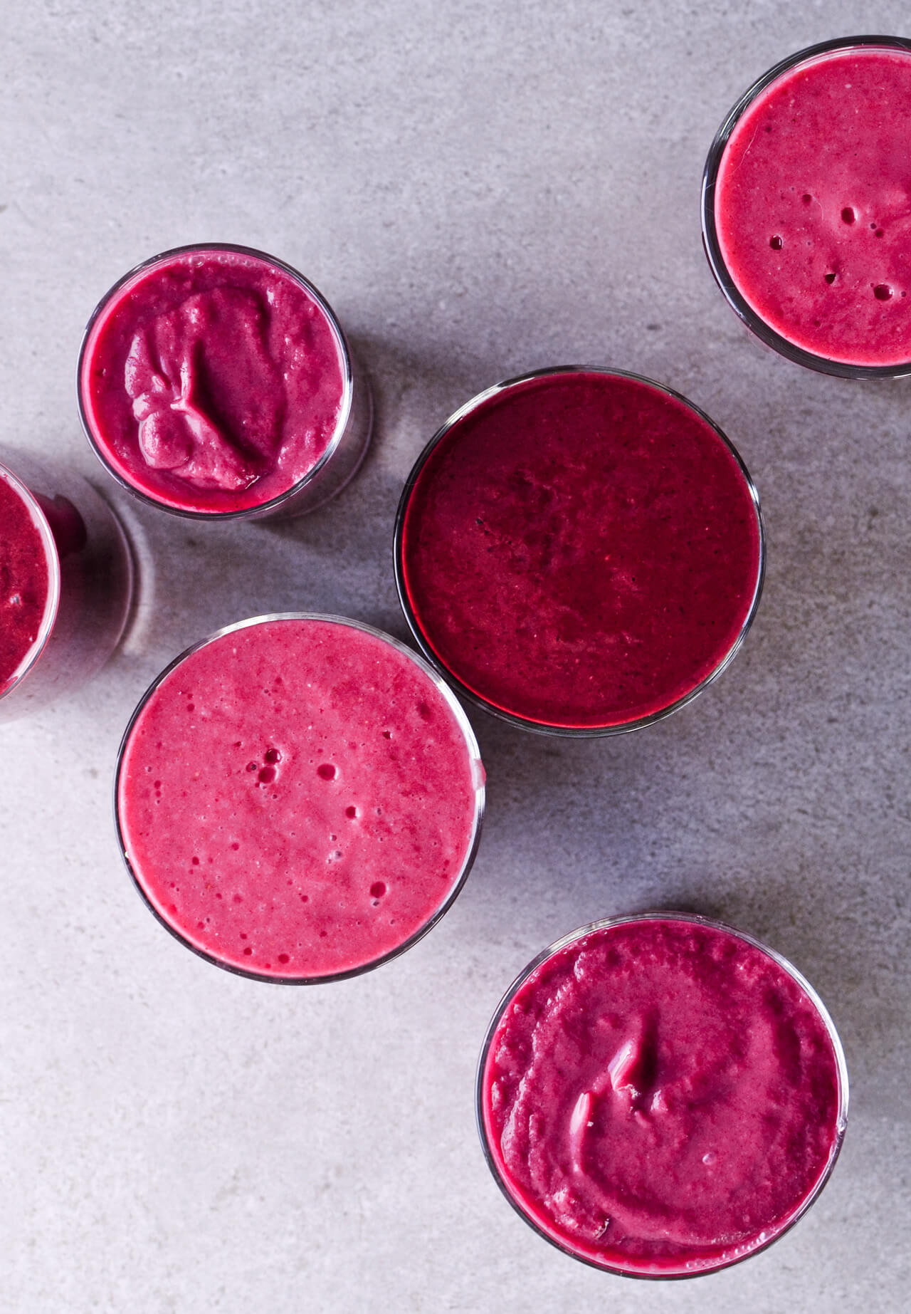 Avocado citrus berry beet smoothie - 3 recipes - aren't just pretty but are really healthy too! Purify and detox your body and start the day the vibrant way. Great breakfast or snack option. | @mitzyathome sugarsalted.com