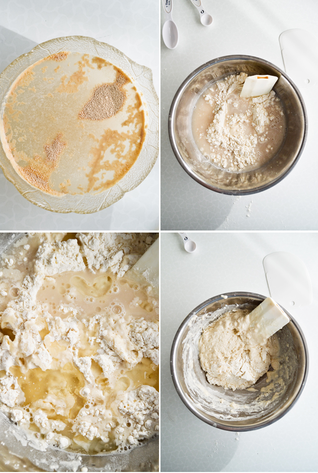 process of making pizza dough