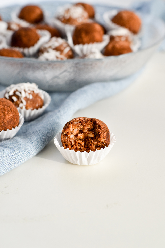 chocolate coconut rum balls 