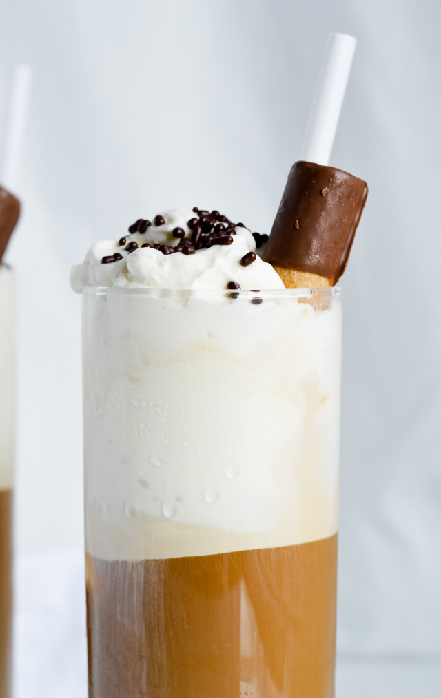 Ice Cream Iced Coffee With Whipped Cream Sugar Salted