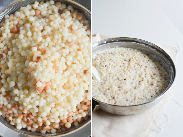 fregola pasta porridge