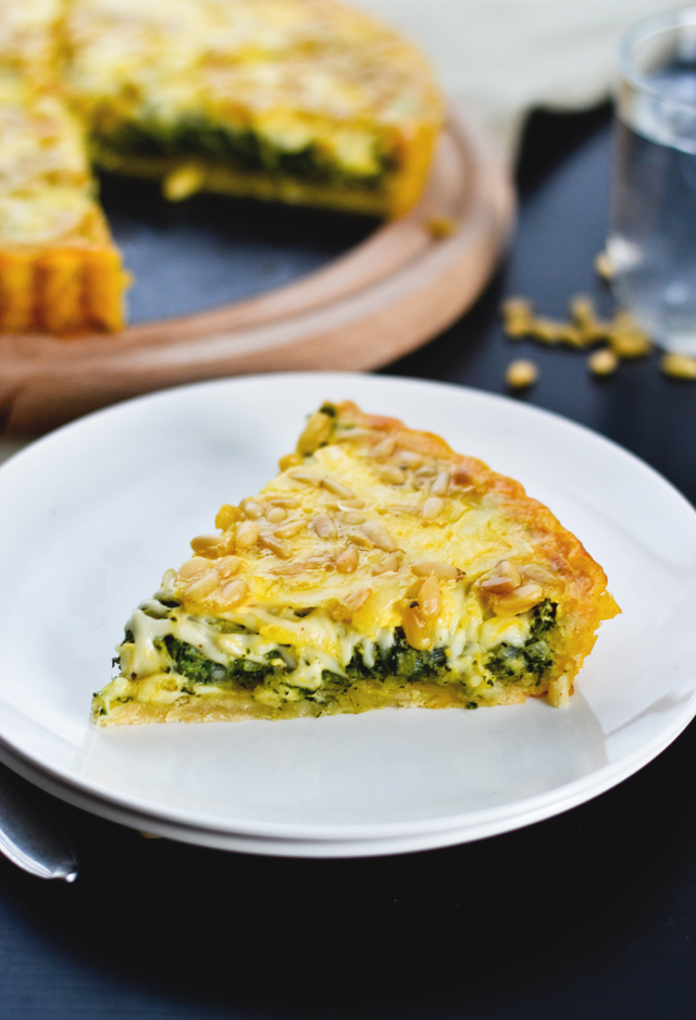 Leek spinach tart - Sugar Salted