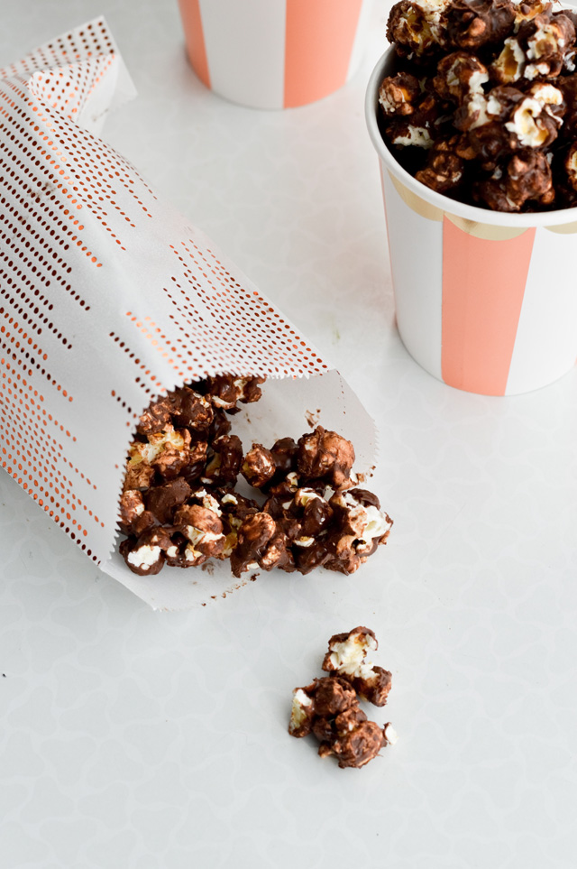 Coconut chocolate popcorn is the best snack ever. Made on the stove in minutes and completely adjustable to your taste. 