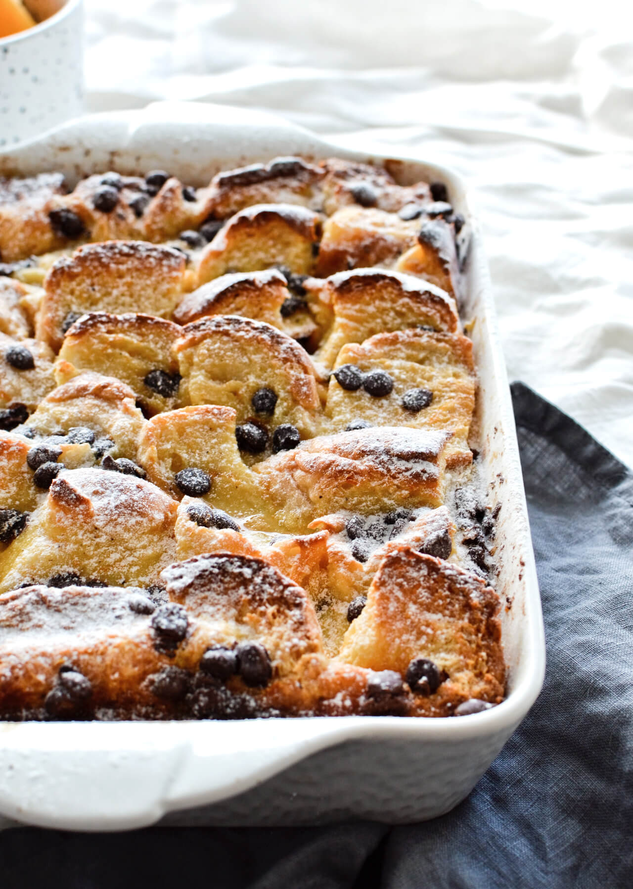 Orange Chocolate Chip Bread Pudding Sugar Salted