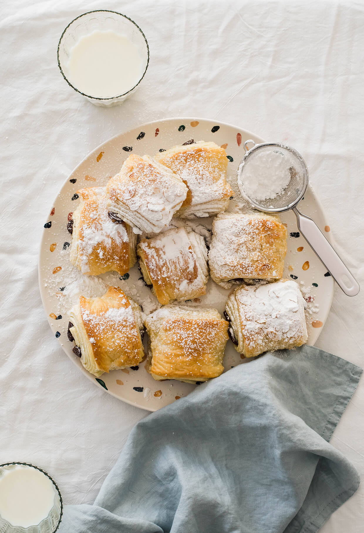 recipe for quick easy pain au chocolat chocolate croissants - homemade