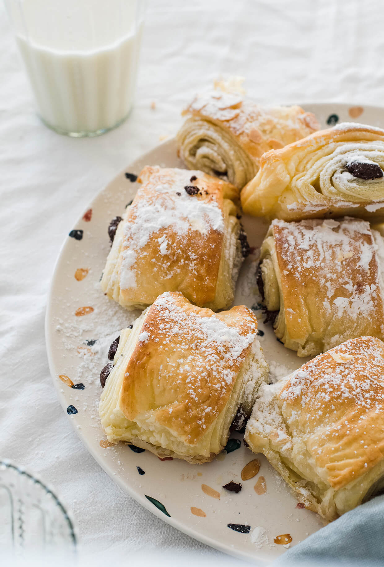 recipe for quick easy pain au chocolat chocolate croissants - homemade