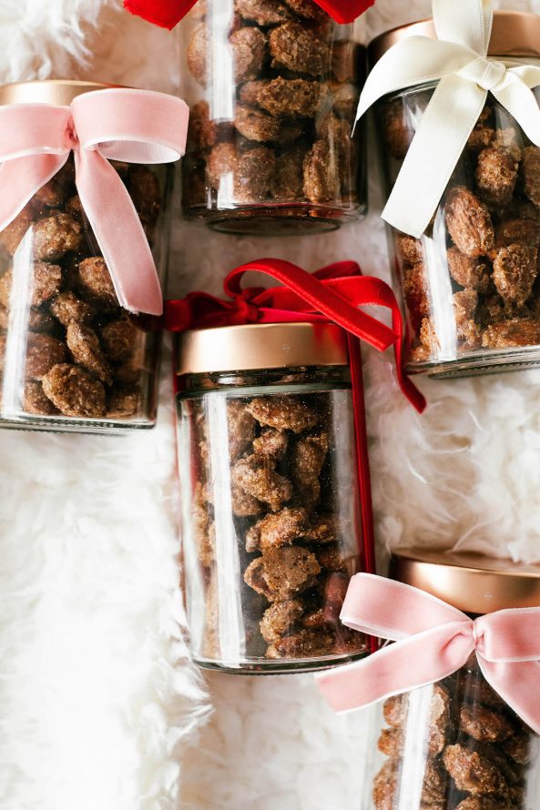 jars of roasted almonds