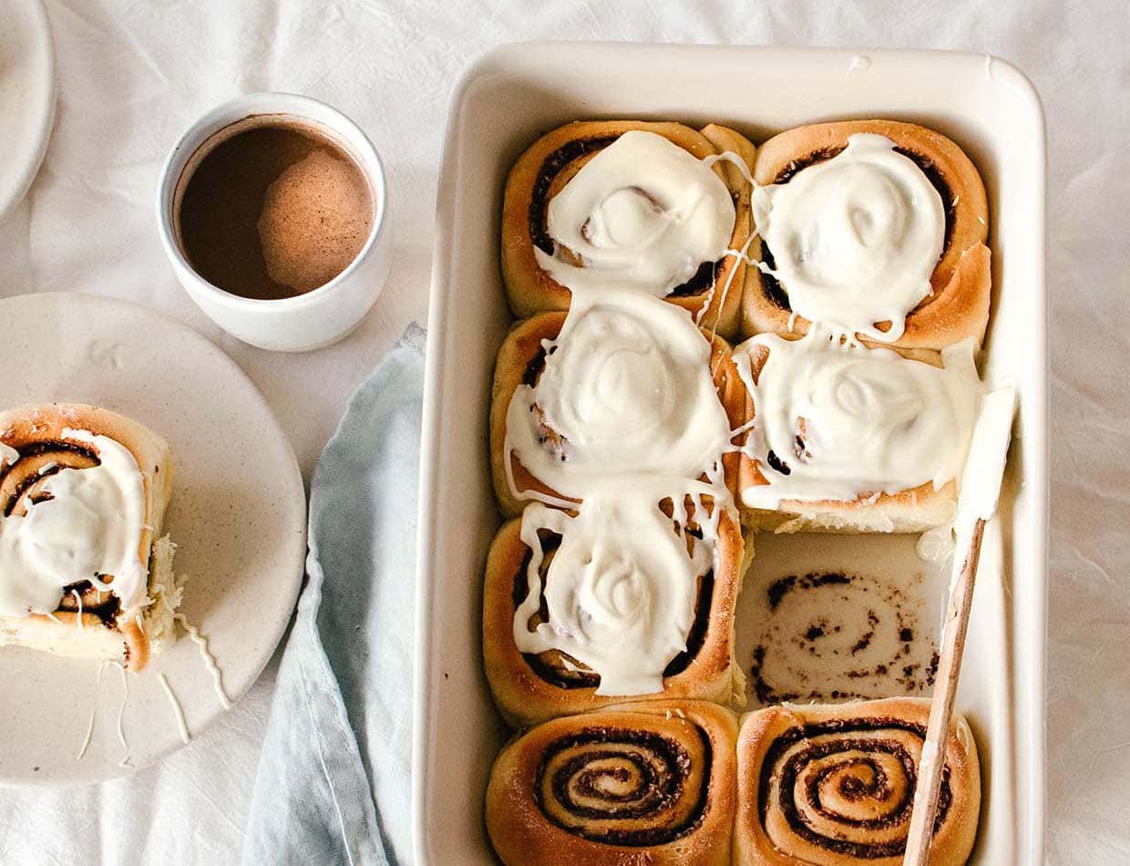 coconut nutella cinnamon rolls