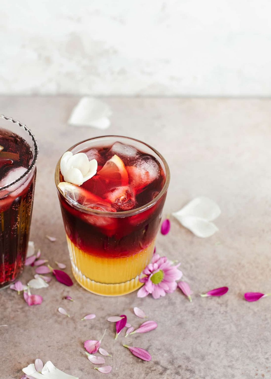 Red wine spritzer 3 ways