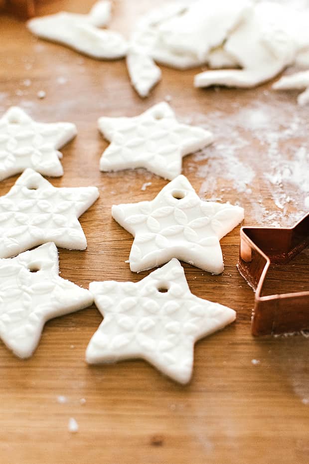 cut out dough shapes