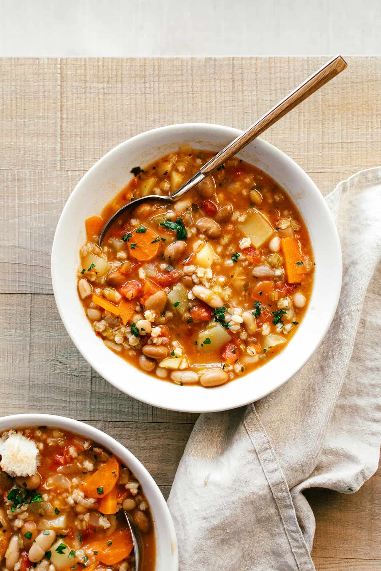 Vegetable barley store soup recipe