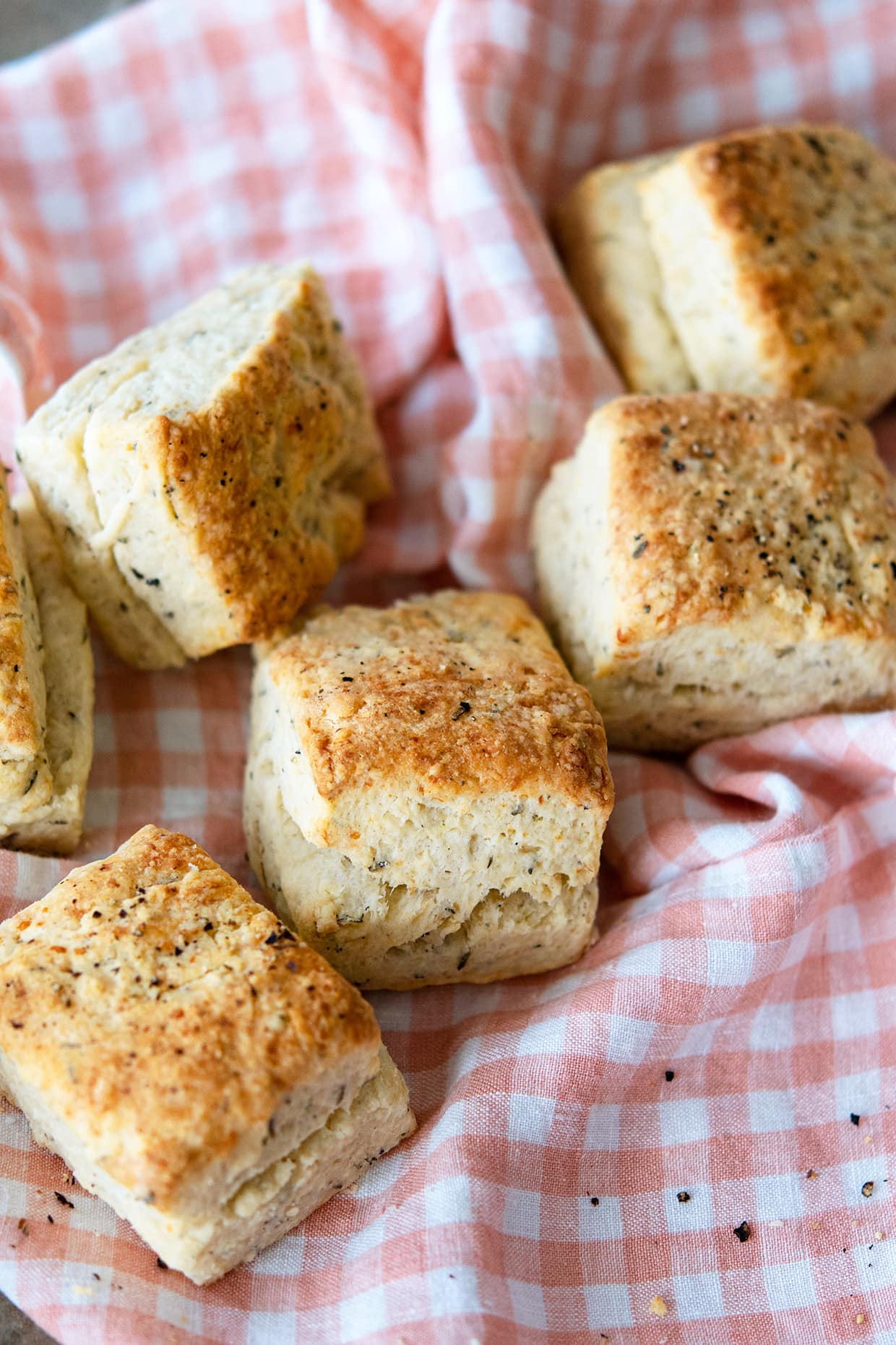 easy herb parmesan biscuits