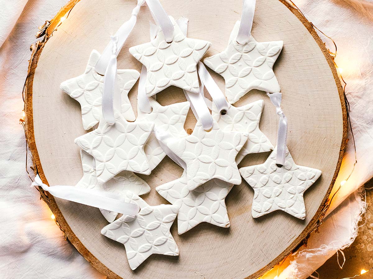 cornstarch baking soda ornaments