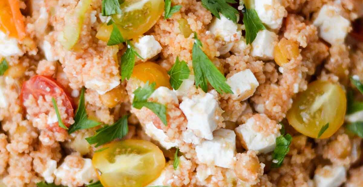 coucous salad with feta