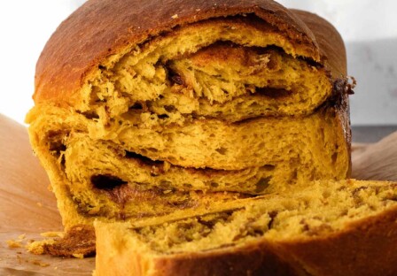 cinnamon swirl pumpkin brioche bread